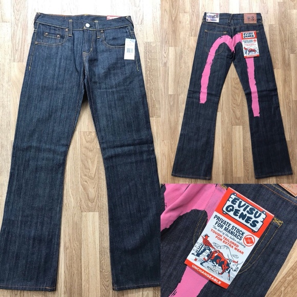 Evisu Genes Boot Cut Jeans Womens Size 27 (fit like a size 0-2 - Picture 1 of 7